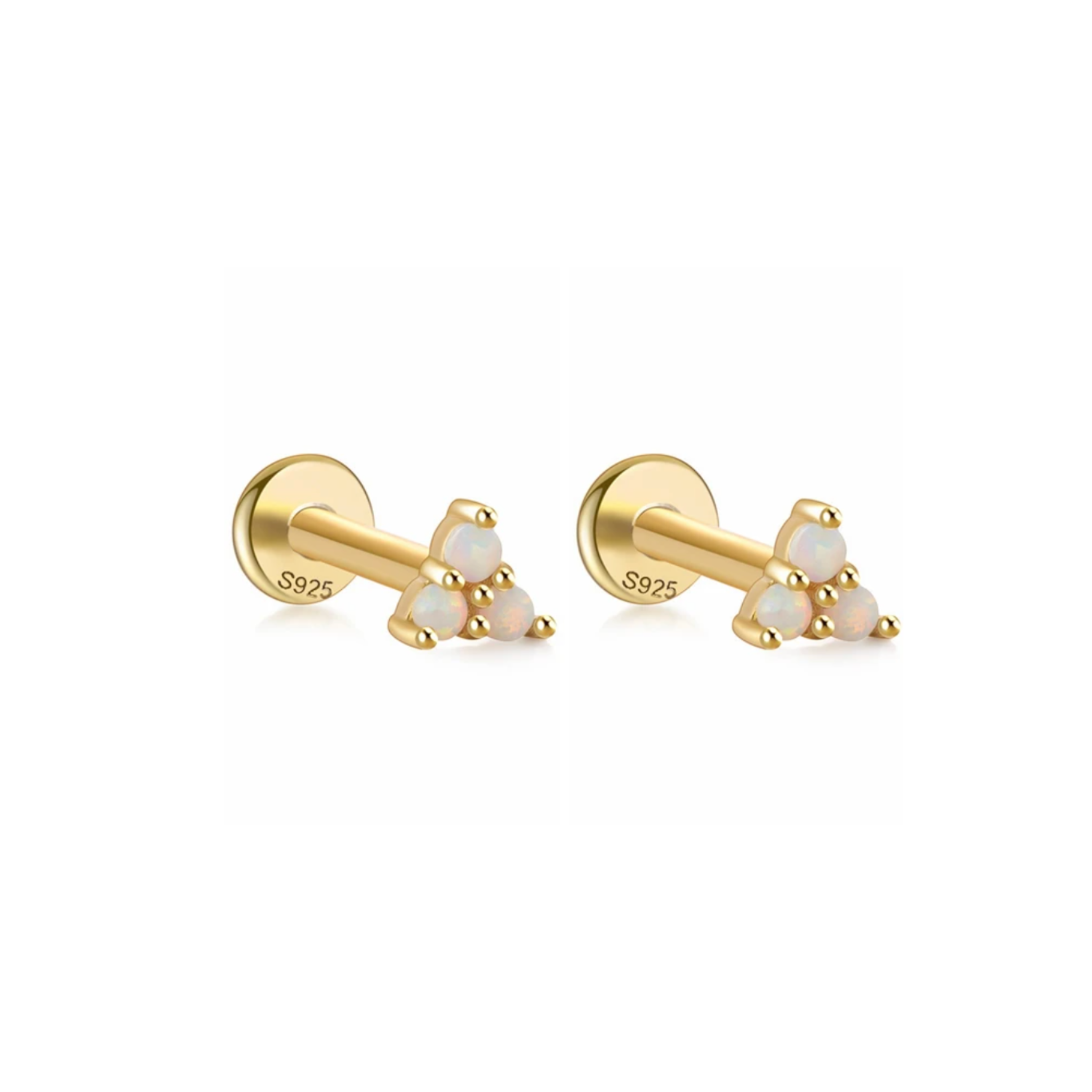 18k Gold Vermeil Stud Earrings
