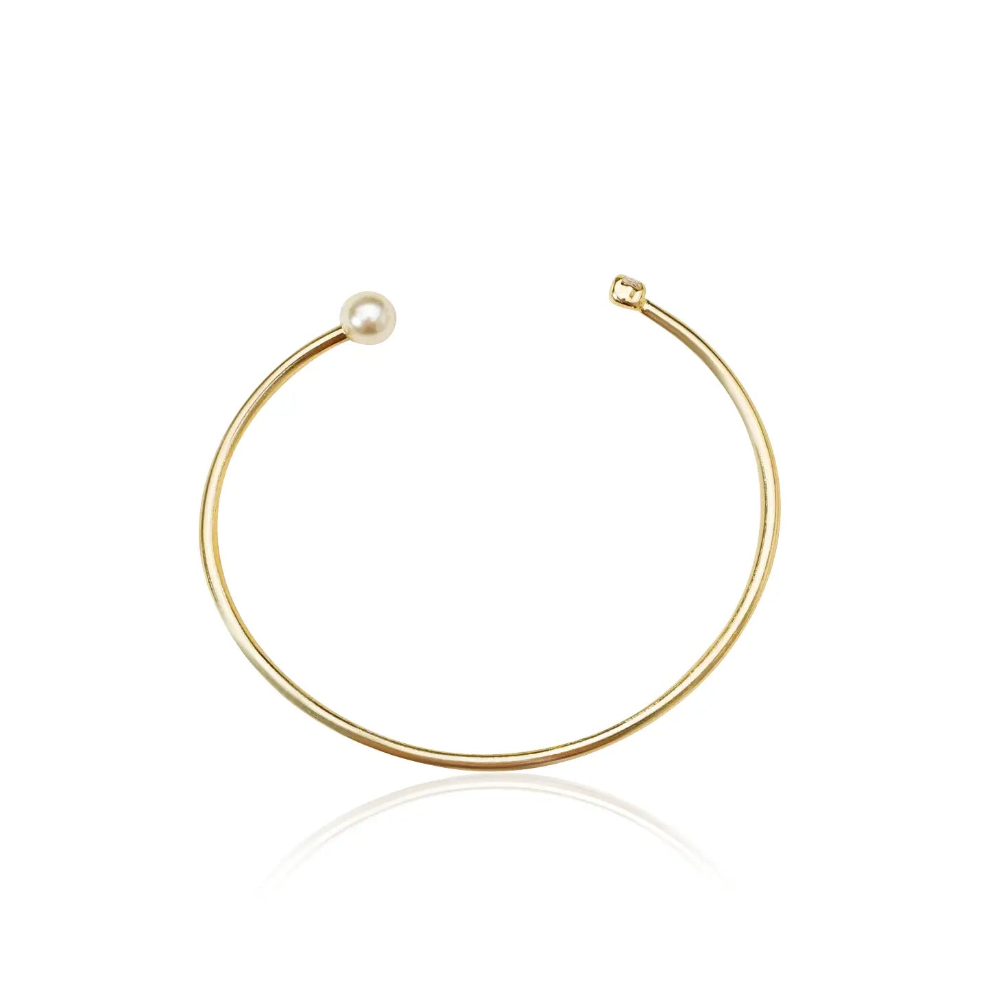 Marleen Pearl Adjustable Cuff Bracelet Kate Gates Jewelry