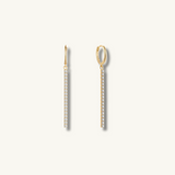 Gold CZ Drop Earrings Kate Gates Jewelry