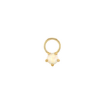 gold opal earring charms