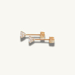 dainty 14k Solid Gold Studs