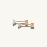 dainty 14k Solid Gold Studs
