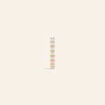 14k Solid Gold Opal Huggies Kate Gates Jewelry