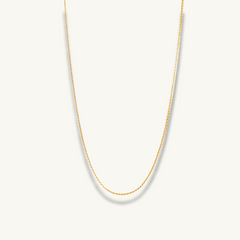 18k dainty gold necklace