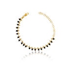 Layla Black Beaded Bracelet Kate Gates Jewelry