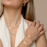 Haven Herringbone Bracelet Kate Gates Jewelry