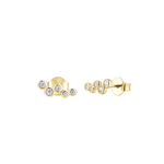 gold stud earrings