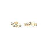 gold stud earrings
