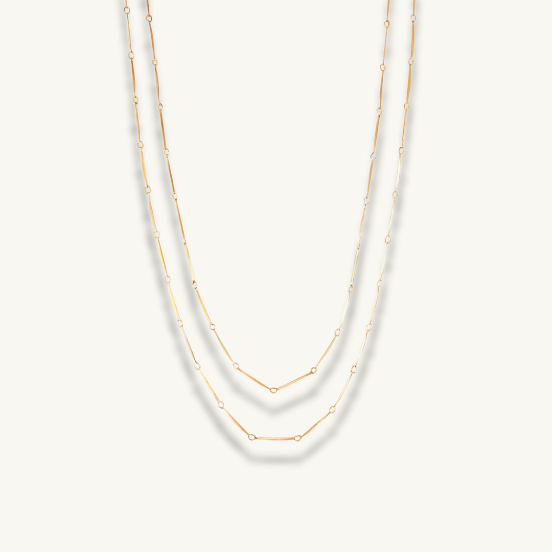 18k gold waterproof necklace