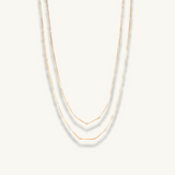 18k gold waterproof necklace