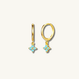 cluster gold earrings