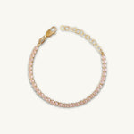 Blush pink tennis bracelet