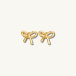 Bubbly Gold Bow Earrings Kate Gates Jewelry