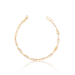 Gold Opal Bracelet Shimmering in Light