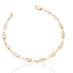 Elegant Gold Opal Bracelet