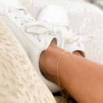 Mia Figaro Chain 18k Gold Anklet Kate Gates Jewelry