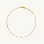 gold satellite anklet