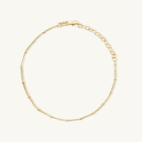 gold satellite anklet