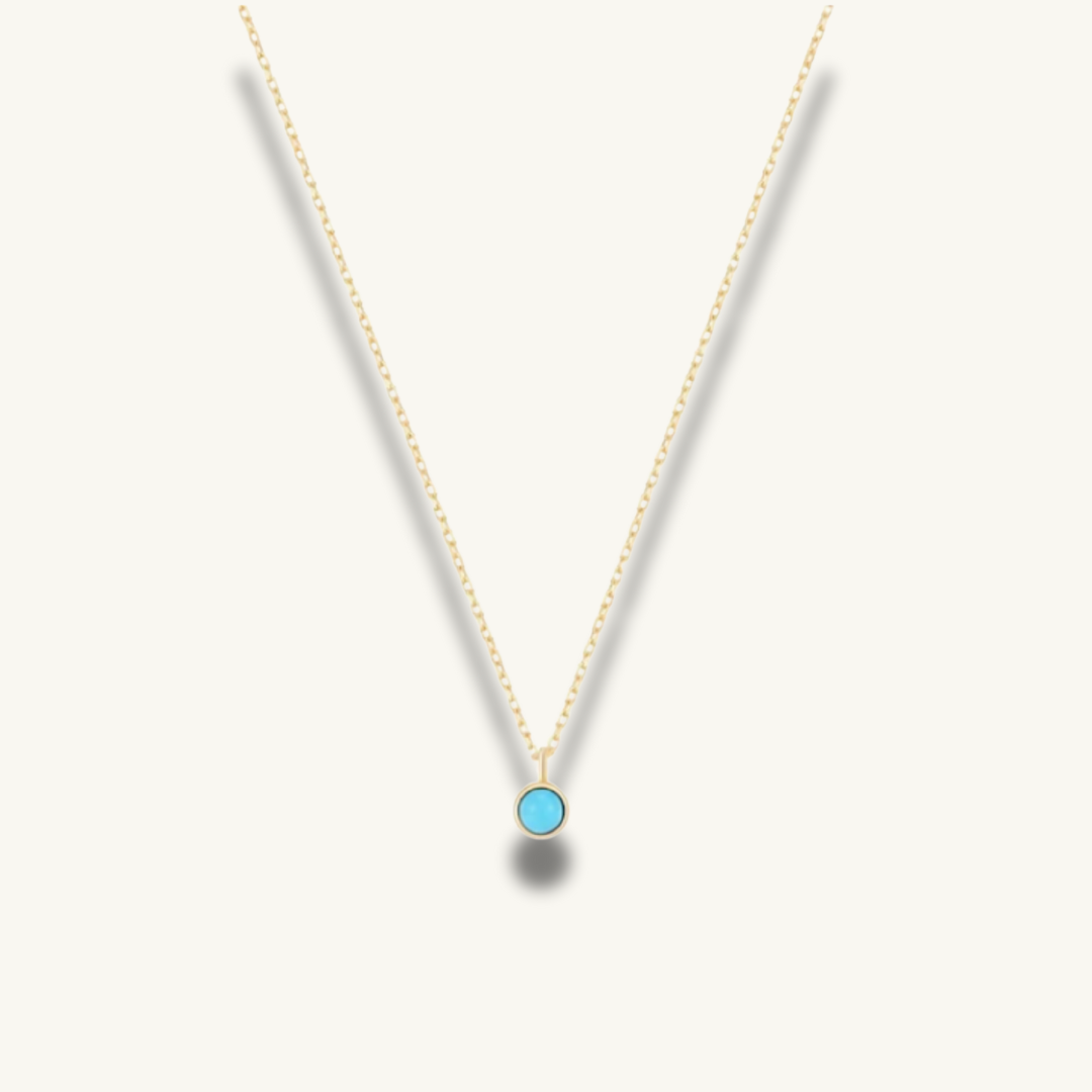 gold turquoise necklace