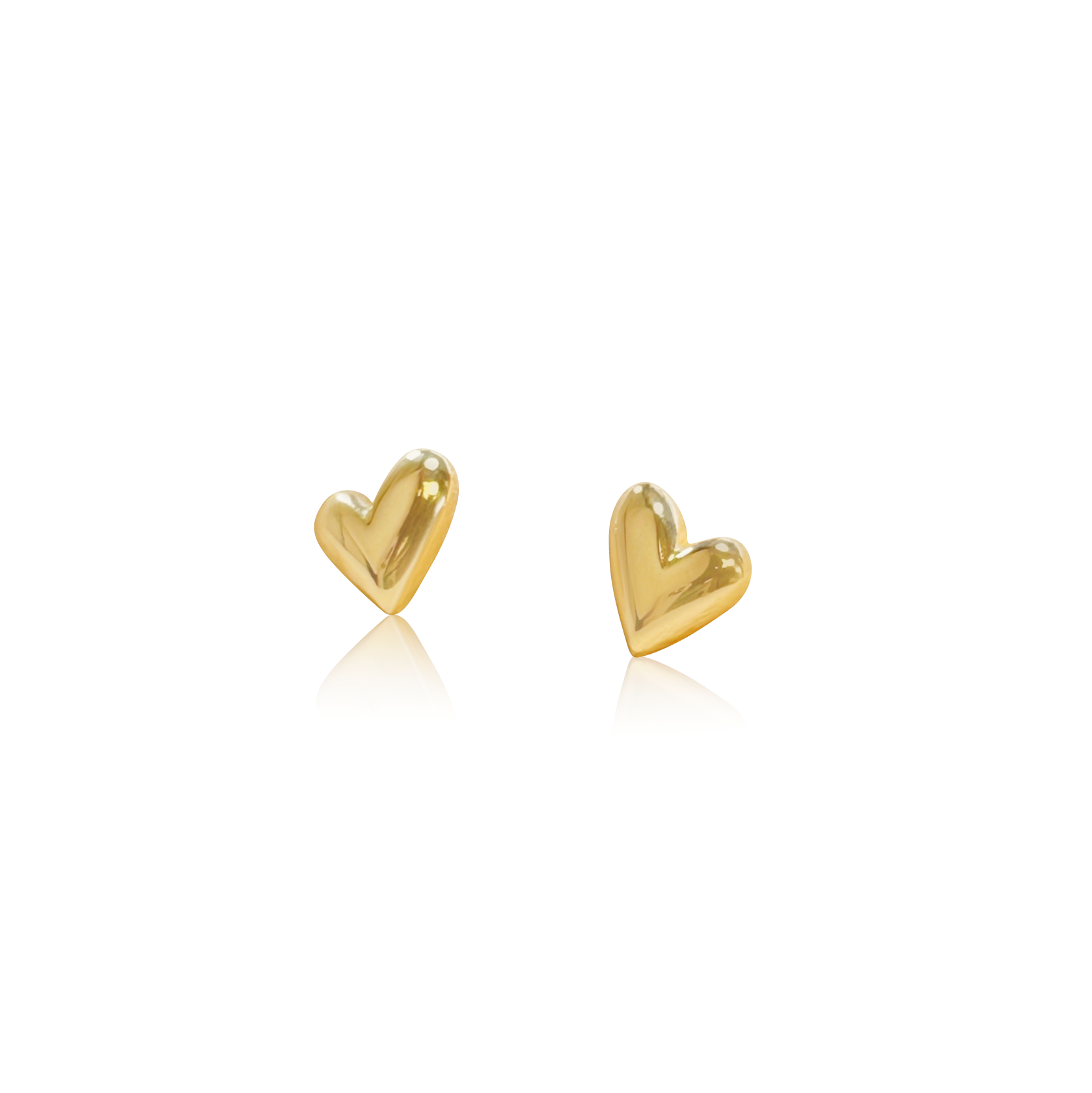 Hannah Heart Stud Earrings Kate Gates Jewelry