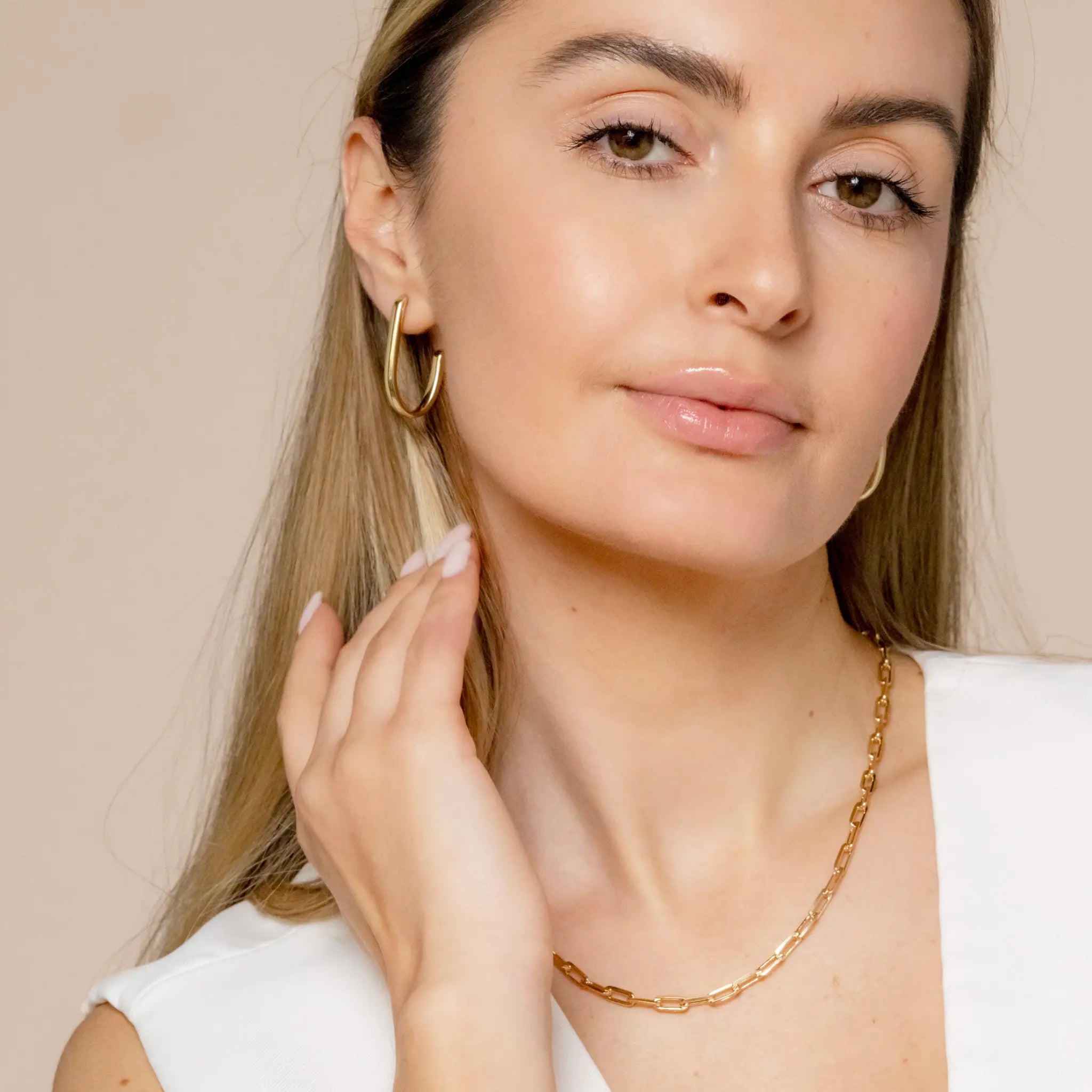 Peyton Paperclip Necklace Kate Gates Jewelry
