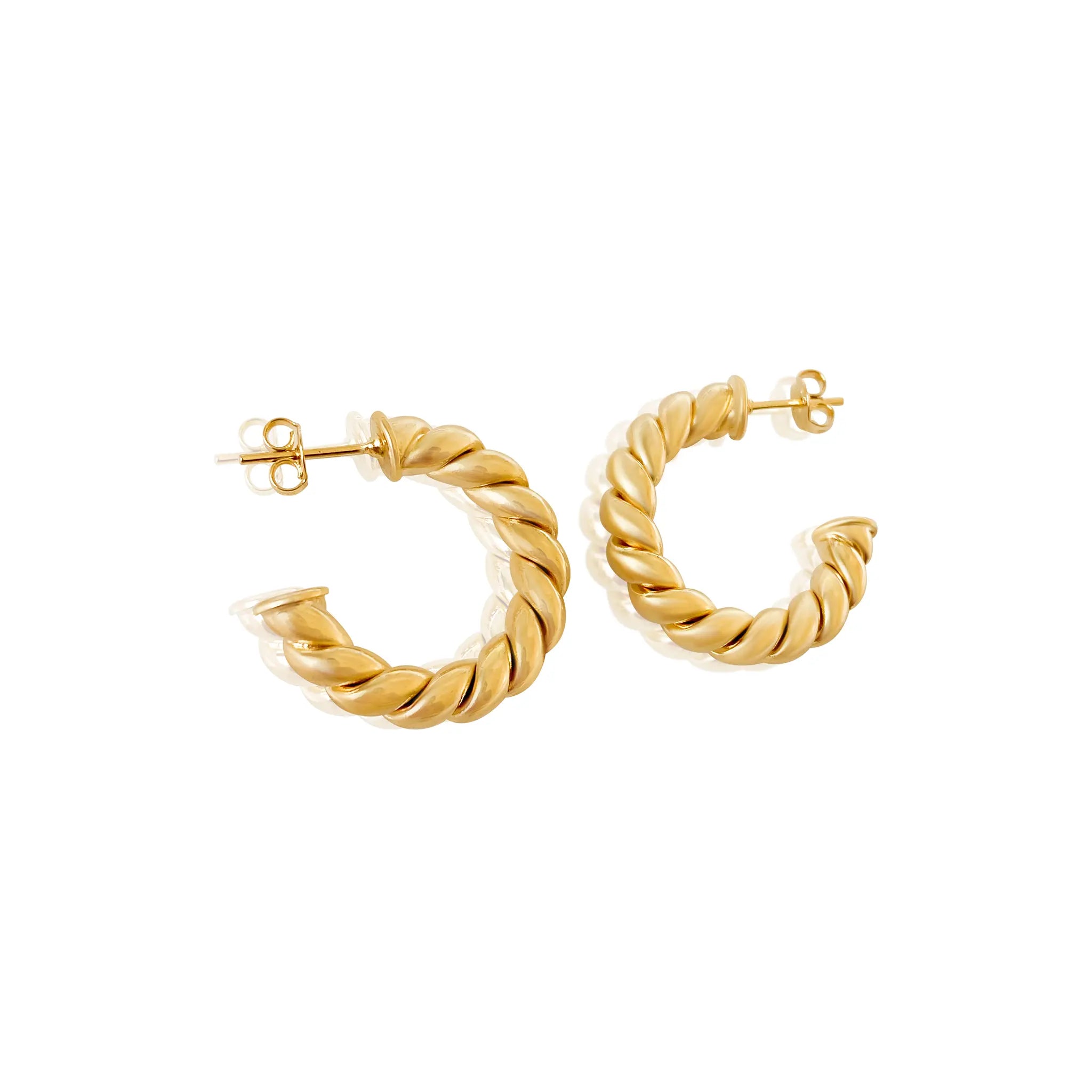 McKenzie Croissant Hoops Kate Gates Jewelry
