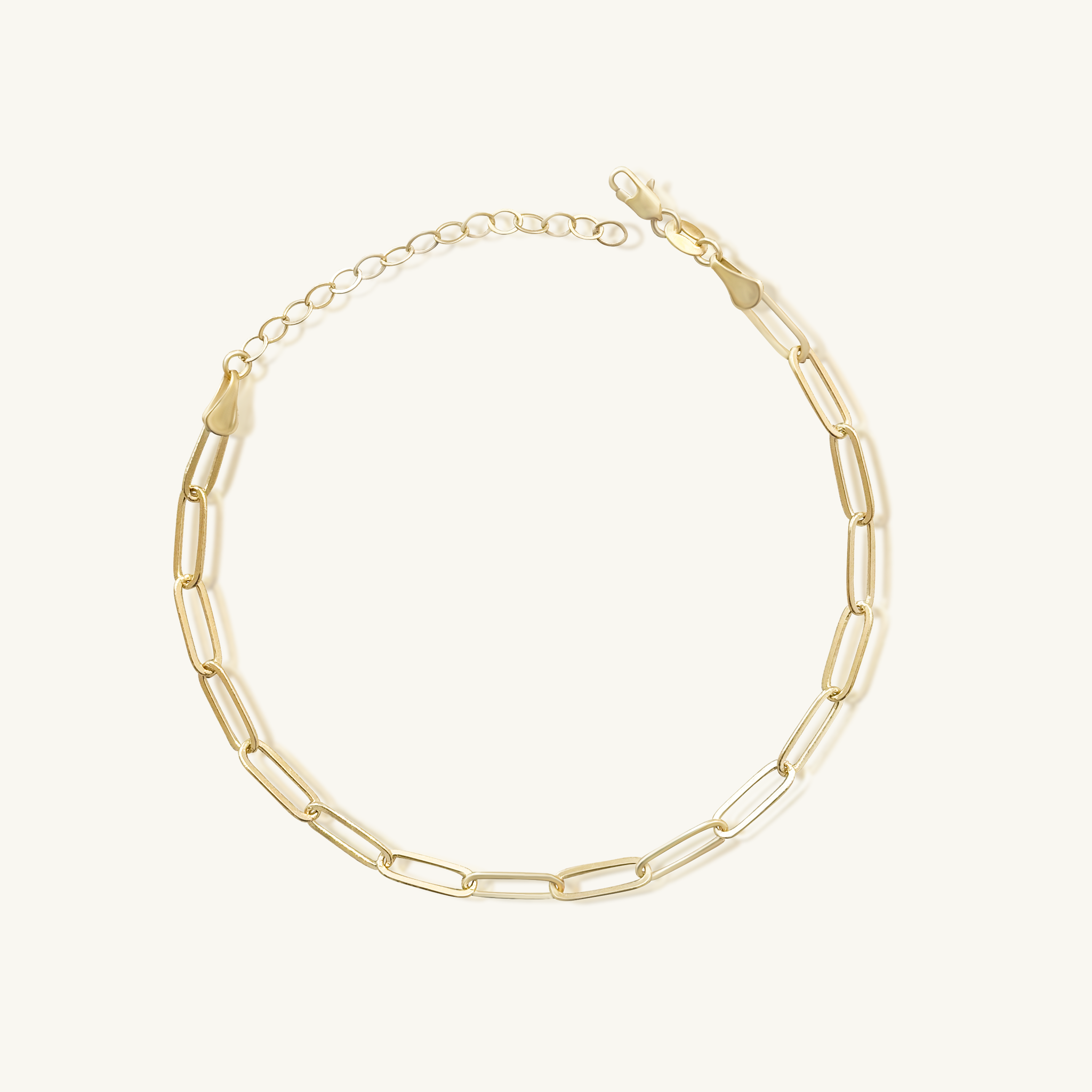 Ethic Goods Classic Gold Anklet Paperclip Chain