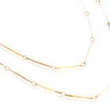 Serenity 18K Gold Filled Skinny Necklace - Kate Gates Jewelry