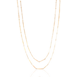 Serenity 18K Gold Filled Skinny Necklace - Kate Gates Jewelry