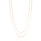 Serenity 18K Gold Filled Skinny Necklace - Kate Gates Jewelry