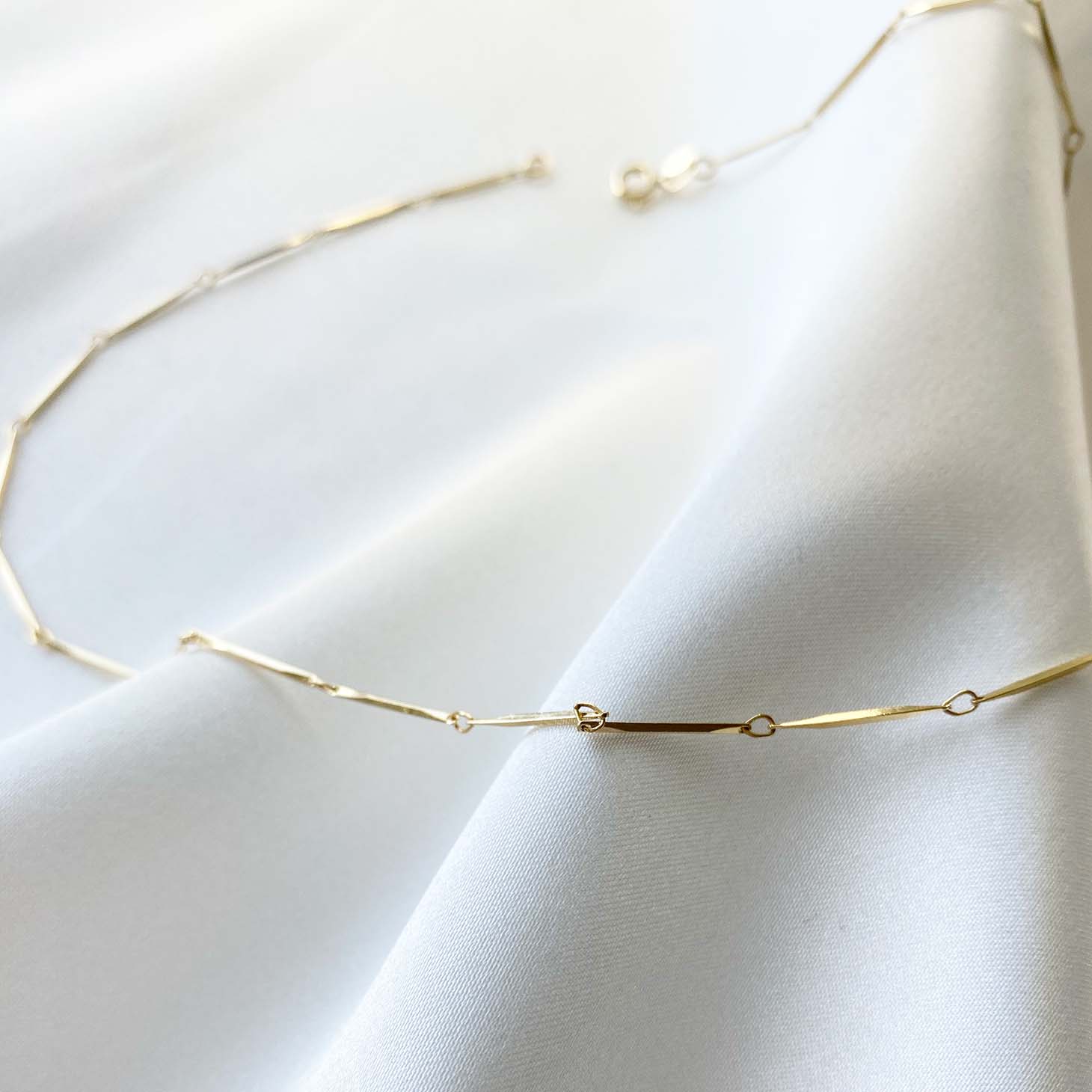 Serenity 18K Gold Filled Skinny Necklace - Kate Gates Jewelry