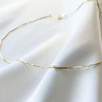 Serenity 18K Gold Filled Skinny Necklace - Kate Gates Jewelry