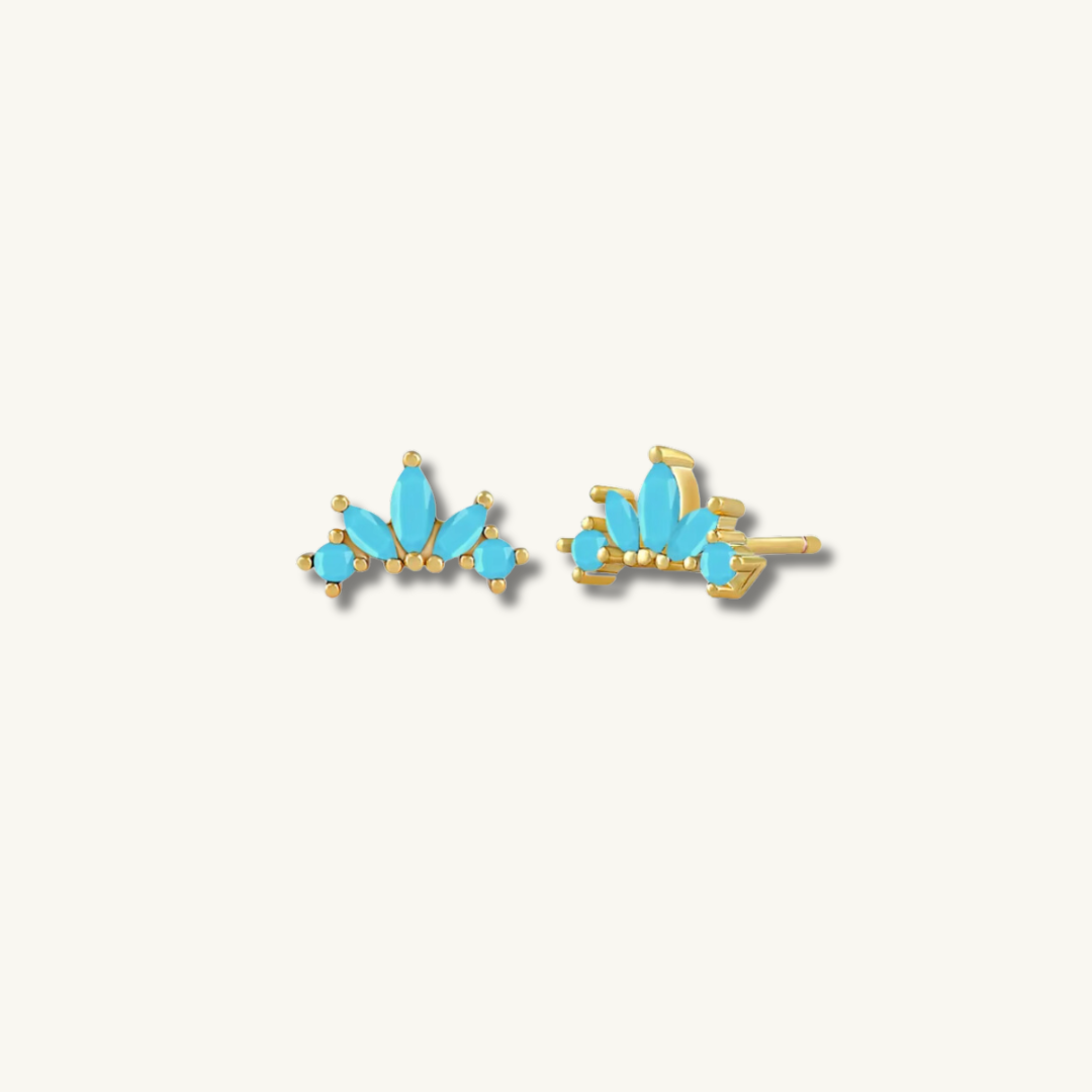 turquoise stud earrings