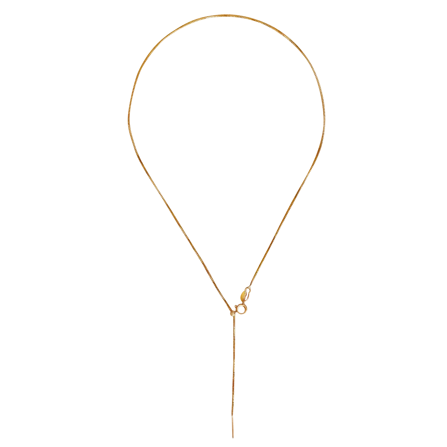 Aurelia Adjustable Box Chain Necklace Kate Gates Jewelry