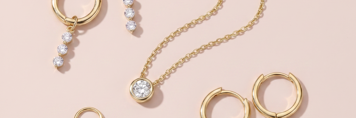 a women wearing dainty jewelry