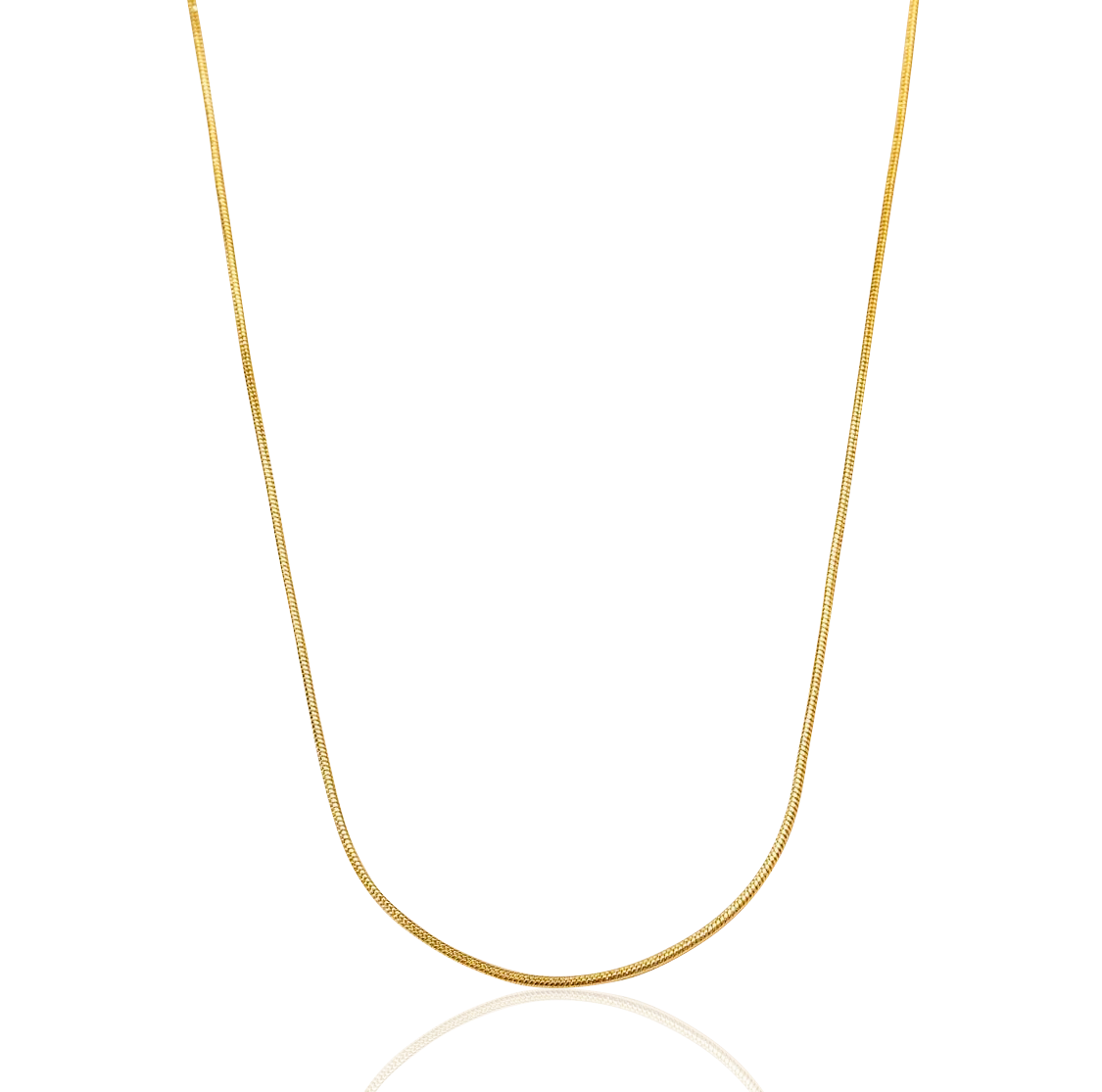 Simple 18K Gold Filled Snake Necklace - Kate Gates Jewelry