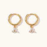 Trio Diamond Shape Hoops