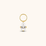 CZ Pear Shaped Earring Charm