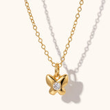 Dainty Gold Butterfly Charm Necklace