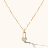 Remi Heart Pave Necklace
