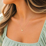 Dainty Gold Butterfly Charm Necklace