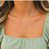 Dainty Gold Butterfly Charm Necklace