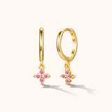 Pink Clover Hoops