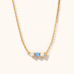 14k gold solitaire turquoise pendant necklace