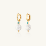 gold pearl earrings