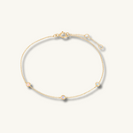 14k Solid Gold Opal Bracelet