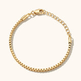Brielle Gold Box Chain Bracelet
