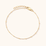 18k gold filled dainty dot bracelet 