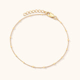 18k gold filled dainty dot bracelet 