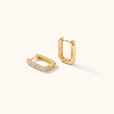 18k gold filled dainty clicker earrings